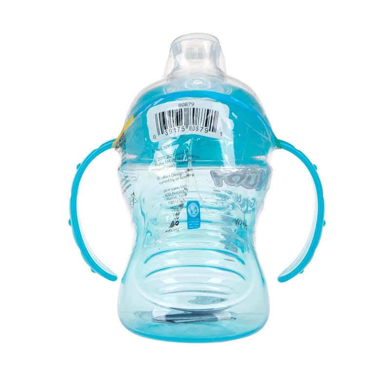 Nuby No Spill Super Spout Trainer Cup - Bright Blue - 8oz, 5 of 6