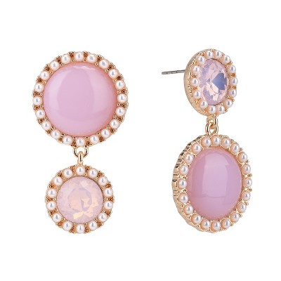 Isaac Mizrahi New York Mismatched Cab Drop Earrings