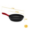 YBM HOME Non-Stick Aluminum Induction Compatible Frying Pan with Handle for Omelets, Simmering, Sautéing, and Braising - 2 of 3