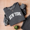 Simply Sage Market Varsity New York Lightweight Garment Dyed Sweatshirt - 3 of 4