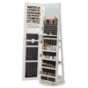 SONGMICS 6 LEDs Lockable Mirror Jewelry Cabinet, Jewelry Organizer, Standing Jewelry Armoire, Frameless Full-Length Mirror, 3 Storage Shelves - 3 of 4