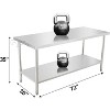 Stainless Steel NSF Commercial Work Prep Table Height Adjustable - 2 of 4