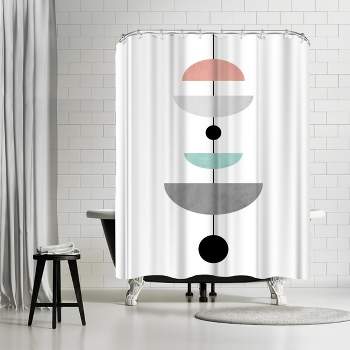 Americanflat 71" x 74" Shower Curtain, Geometric Art 38 by Pop Monica