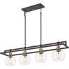 Quoizel Lighting Dobbs 4 - Light Island Pendant Light in  Old Bronze - 3 of 4