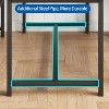 44.5" Dining Table Set for 4 - 2 Upholstered Benches, Space-Saving Rectangular Design for Apartment/Kitchen - 4 of 4