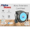 AlphaWorks Mountable Retractable Extension Smart Cord Reel (Alexa, Google Home Enabled) - 14AWG x 50' Ft - 3 of 4