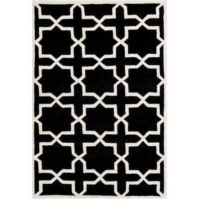 Elegant Multicolor Hand-Tufted Wool Area Rug 4' x 6'