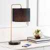 Felton Table Lamp W/ USB Port - 21 Inch Height - TBL7009 - Gold/Black - Safavieh - 3 of 4