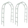 vidaXL Garden Arch Dark Green Iron 2 pieces Durable Garden Arch - 2 of 4