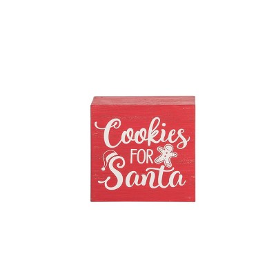 C&F Home Cookies For Santa Christmas Sitter Table Centerpiece Shadow Box