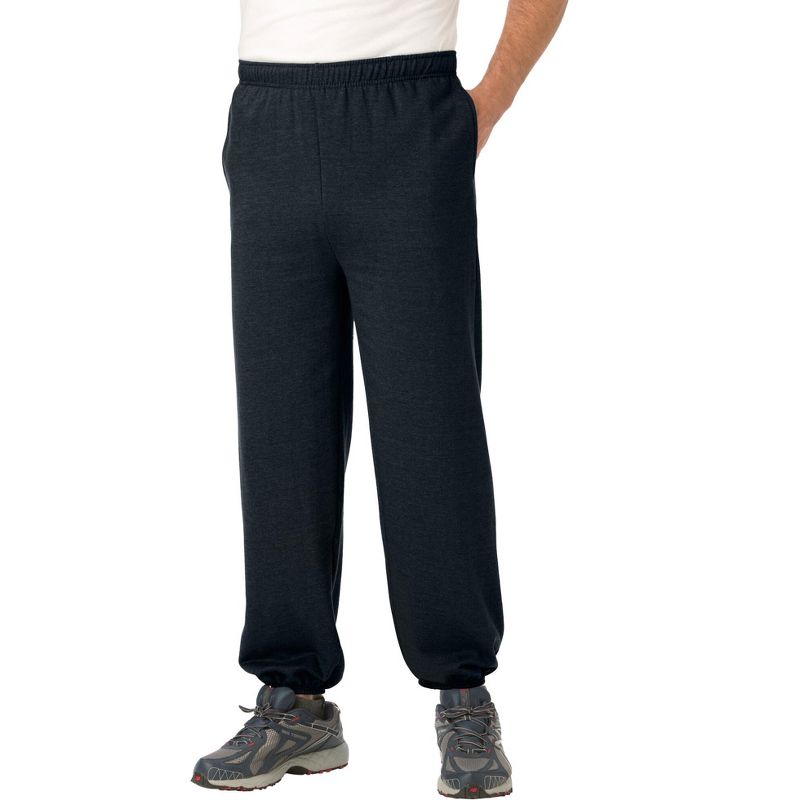 KingSize Men's Big & Tall Fleece Elastic Cuff Sweatpants, 1 of 2