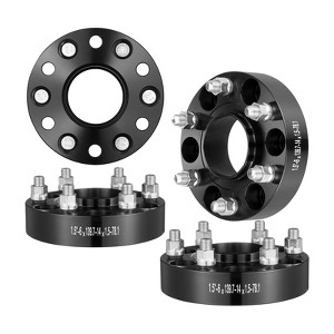 VEVOR Wheel Spacers, 1.5" 6"x5" Wheel Adapters, 6 Lug Forged Spacer, 78.1 mm Bore Hubcentric M14 x1.5 Studs Spacers, Fit for 1995-2023 Chevrolet Black - 1 of 4