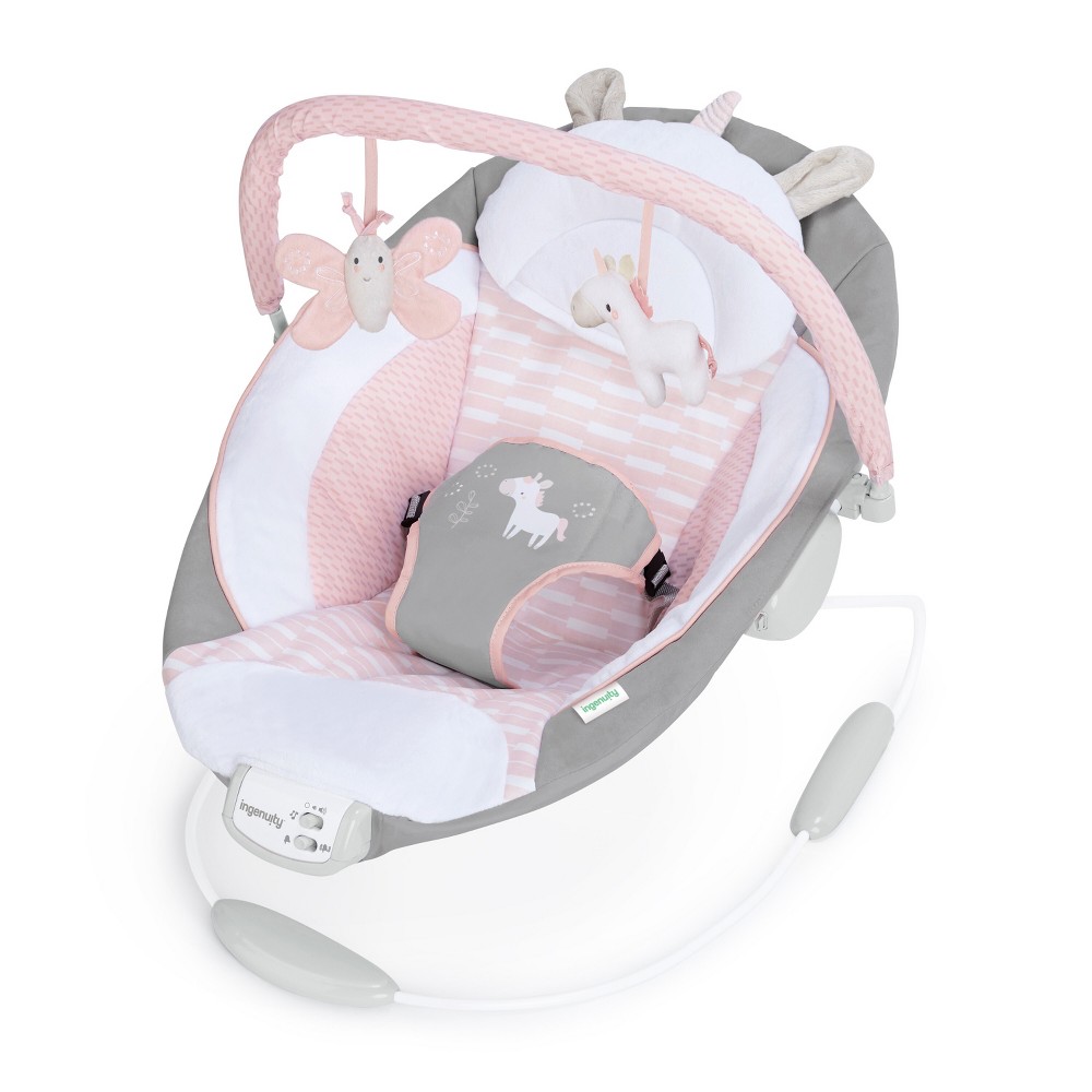 Photos - Other Toys Ingenuity Soothing Baby Bouncer with Vibrating Infant Seat - Flora