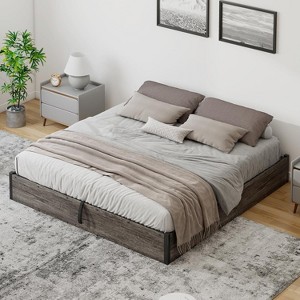 AMERLIFE Lift Up Storage Platform Bed Frame - 1 of 4