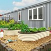 Resenkos Patio Planting Bed, Raised Garden Bed,7' x 3' x 1' Raised Garden Bed Sets for Gardening with Metal Plant Stakes, - 2 of 4