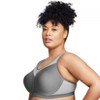 Glamorise Womens High Impact Wonderwire Sports Underwire Bra 9066 Gray 40DD