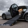 SEVOBAL Pet Steps and Ramps 71" Portable Folding Dog Ramp Non-Slip Traction Surface for SUV Truck Car Access, Black, 71"*19.3"*1.1" - 2 of 4