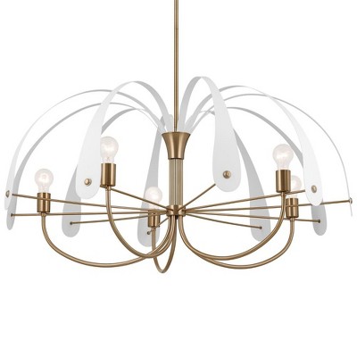 Petal 42.5 Inch 5 Light Champagne Bronze Chandelier