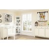 63" Corner Bookcase Cabinet with Arched Glass Doors and 5-Tier Freestanding Storage for Living Room,Entryway-Baofuwish - 2 of 4