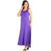 Plus Size Simple A-Line Tank Maxi Dress - 24seven Comfort Apparel™ - 2 of 4