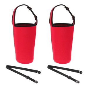 Unique Bargains Reusable Neoprene Insulated Waterproof Coffee Tumbler Carrier Holder 2 Pcs - 1 of 4