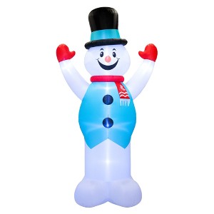 Occasions Airflowz Inflatable Colossal Snowman,  Tall, Multicolored - 1 of 2