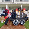 Joyfy 10 FT Halloween Inflatable Outdoor Decorations, Carriage with Hellfire Design Inflatable with Build-in LEDs for Halloween Party Yard Decoration - 2 of 4