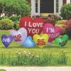 A Holiday Company Inflatable Valentine Conversation Hearts LED Lighted Yard Decoration - 6 ft - Multicolored - 4 of 4