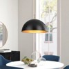 Rennnsan Avoura 18"W 1-Light Dome Modern Dimmable Oversize Pendant in Gold - 4 of 4