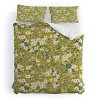 Deny Designs Schatzi Brown Brooke Ditsy Floral Olive Lime King Duvet and Sham Set (2-3pc Set) - 2 of 4