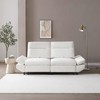 GDFStudio Eric 85" Fabric Pull-Out Sleeper Sofa with Adjustable Armrest and Backrest - 2 of 4