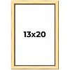 PosterPalooza | Simple Gold Picture Frame - UV Acrylic, Foam Board Backing, Hanging Hardware - 2 of 4