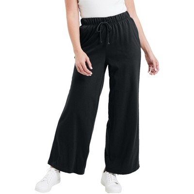  Woman Within Womens Plus Size Elastic-Waist Soft Knit Pant -  40 W
