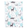 Hudson Baby Infant Cotton Flannel Burp Cloths 4pk, Linocut Woodland Neutral, One Size - 2 of 3