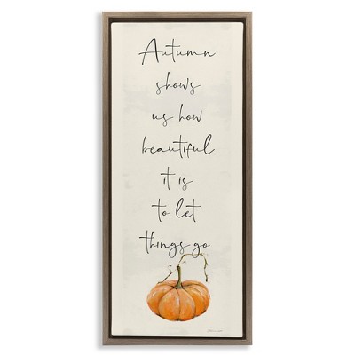 Stupell Industries Autumn Beauty Inspirational Phrase, 11" x 25"