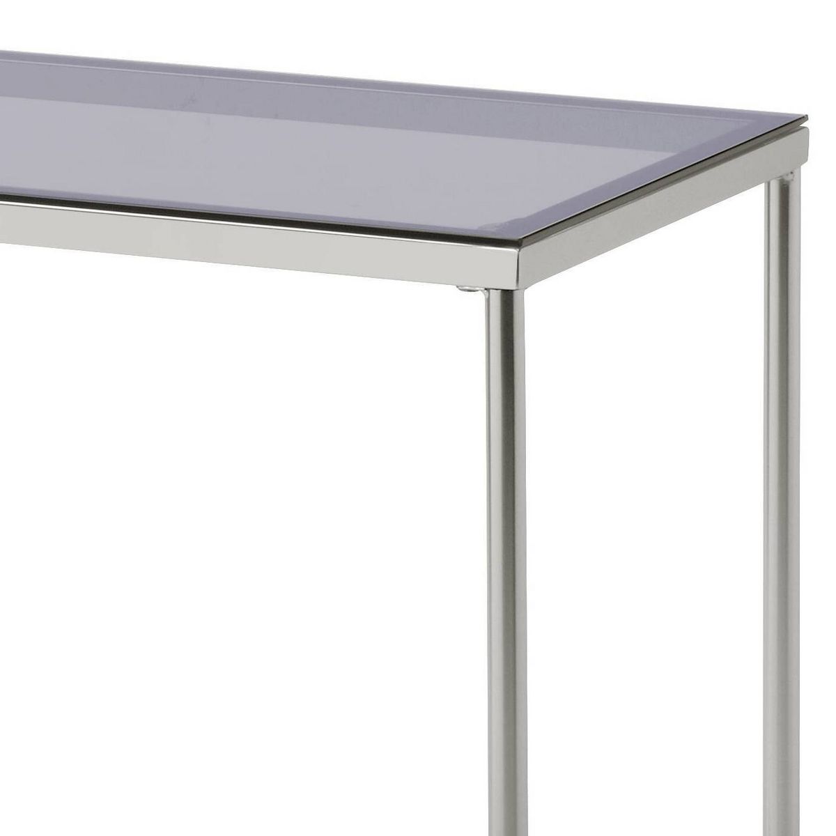 Acme Furniture Adelrik Console Glass Table Chrome Finish - thumbnail 5