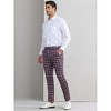 Lars Amadeus Men's Plaid Regular Fit Formal Business Dress Pants - 4 of 4
