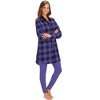 Collections Etc Plaid Flannel Tunic & Leggings - 4 of 4