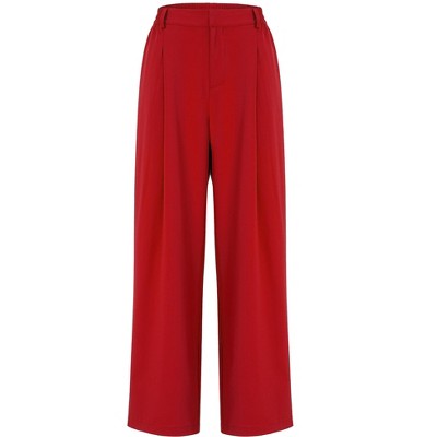 Women's High Waisted Pants Wear to Work Casual Sport Wide Leg Trousers for Women