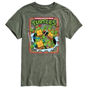 Men's - Teenage Mutant Ninja Turtles - Group Action Burst Short Sleeve Graphic T-Shirt - 1 of 4