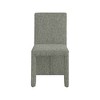 Meridian Furniture,Benson Linen Textured Fabric Dining Chair, Set of 2 - 3 of 4