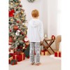 PATPAT Christmas Family Matching Letters Embroidered Long-sleeve Hooded Fleece Pajamas Sets with Christmas Socks White - 4 of 4