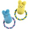 Peeps Squeaky Rope Dog Toy (Pink Bunny) - 3 of 3