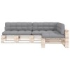 vidaXL Pallet Sofa Cushions 7 pcs Gray - 3 of 4