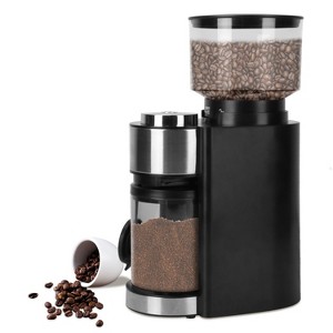 NewHome "Conical Burr Electric Coffee Grinder with 25 Grind Settings, 12-Cup Capacity for Espresso & More" Black - 1 of 4