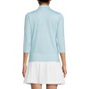 Lands' End Women's 3/4 Sleeve Active Polo Shirt - 2 of 3