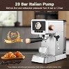 Mecity 20 Bar Espresso Machine, Milk Frother, 37oz Tank, 1400W, Stainless Steel - 2 of 4