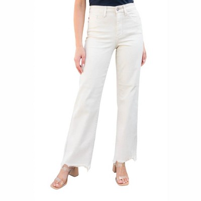 Women's High Rise Over Dyed 90's Straight Jeans - Judy Blue