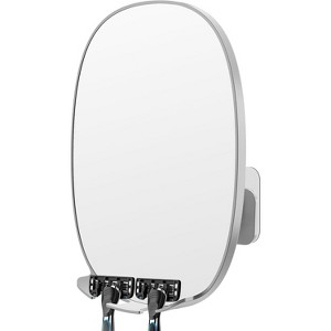 COSMIRROR Fogless Shower Mirror for Shaving with 2 Razor Holders,No-Drilling,360° Rotation, Shatterproof & Waterproof - 1 of 4