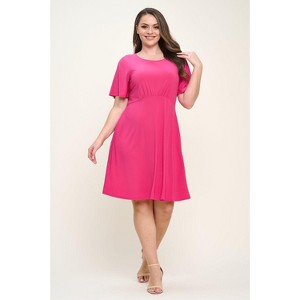 WEST K Womens Elli Plus Size High-Waist Mini Dress - 1 of 4